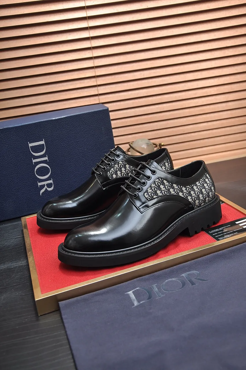 Men's shoes 💰560💶[Dior] (cowhide lining) Dior original 1:1 high quality factory, imported original materials, imported original cowhide, water-dyed cowhide lining, original TPU outsole, code number: 38-44